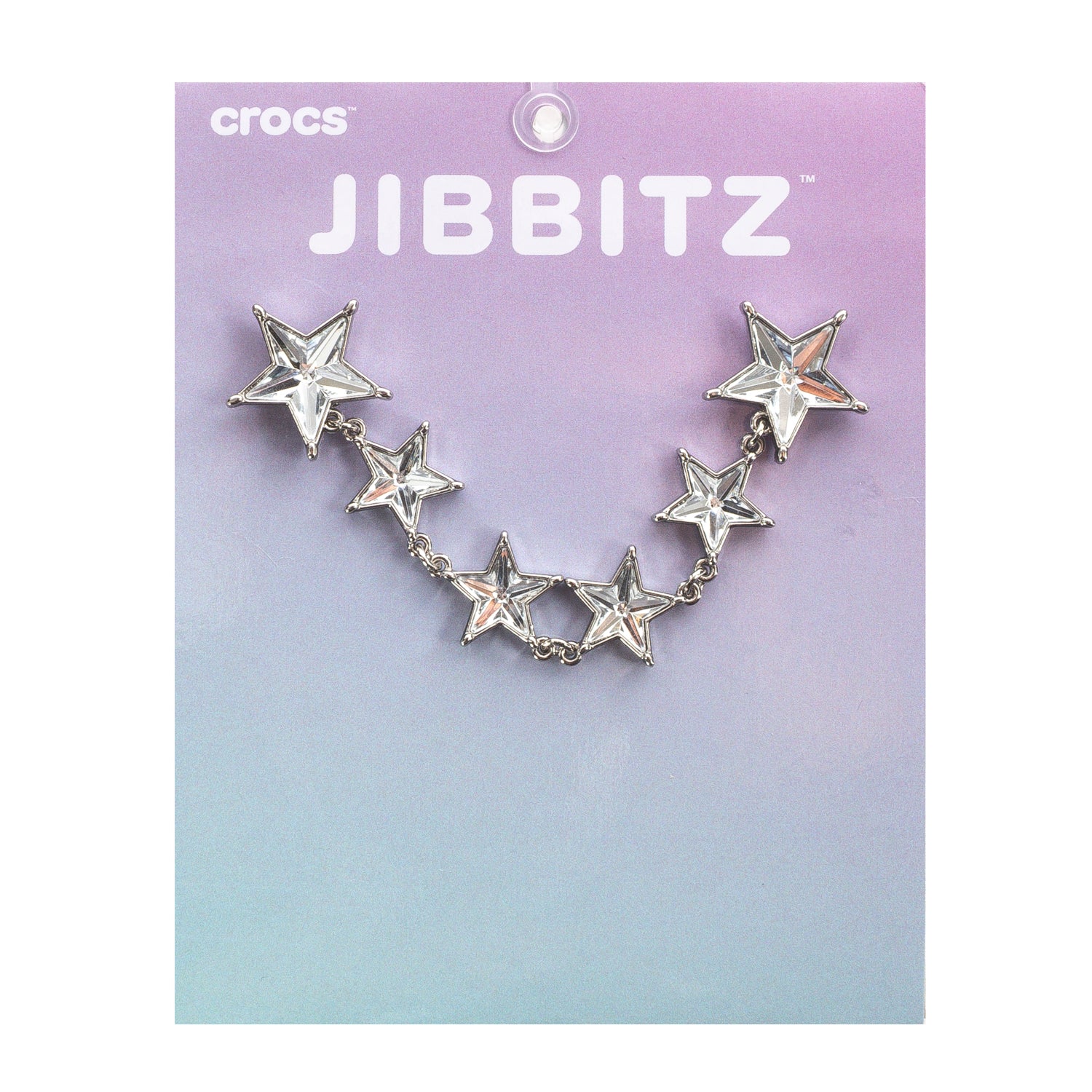 Crocs Silver Metal Star Chain Jibbitz Charm