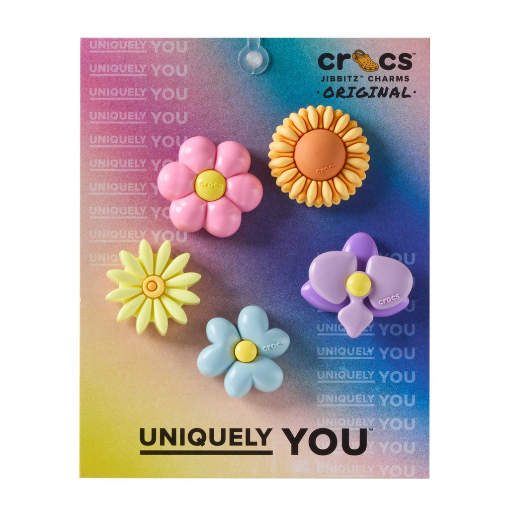 Crocs Puffy Flowers 5-Pack Jibbitz Charms