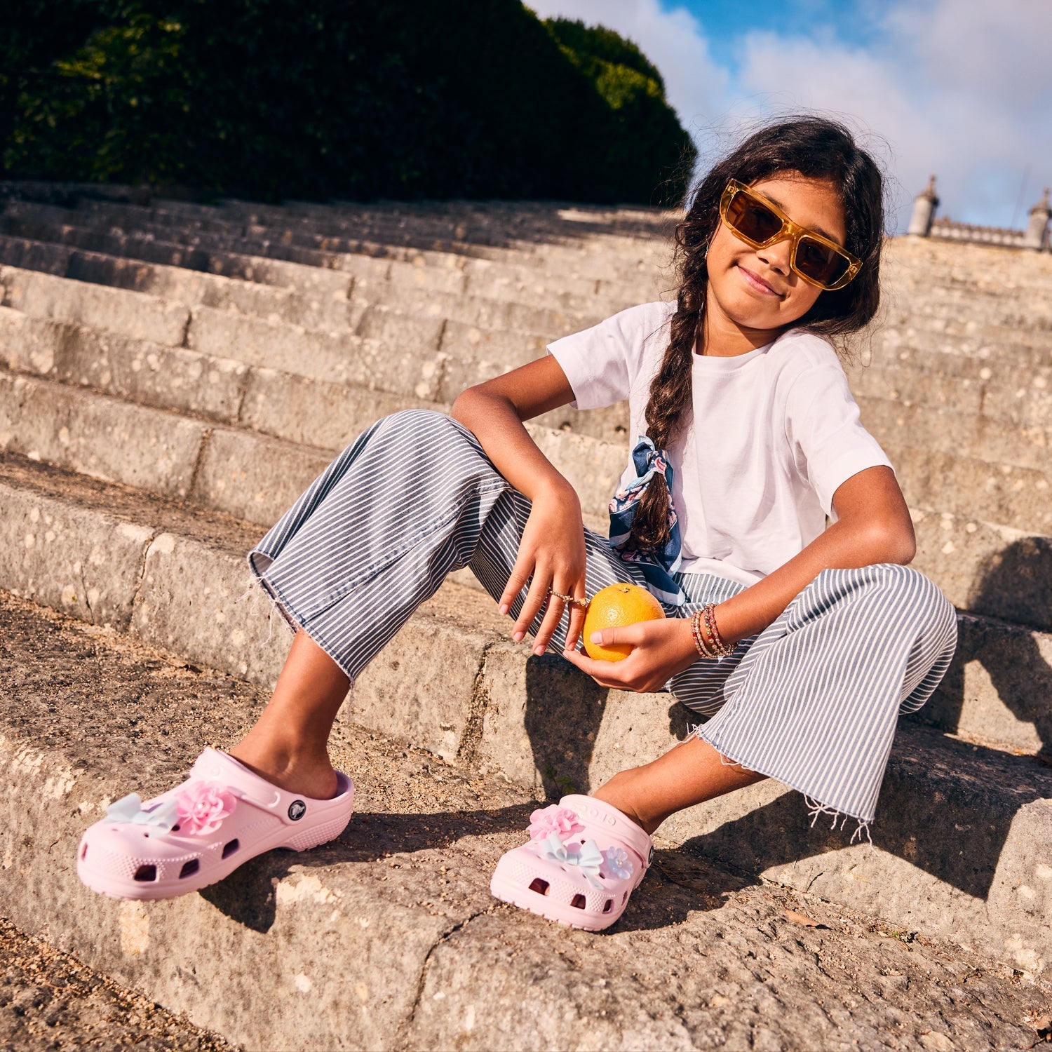 Crocs Youth Classic Clog - Pink Milk