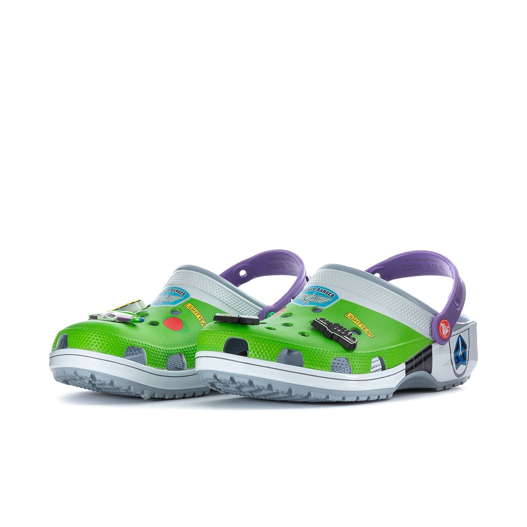 Crocs Men's Toy Story Buzz Classic Clog - White / Green / Purple
