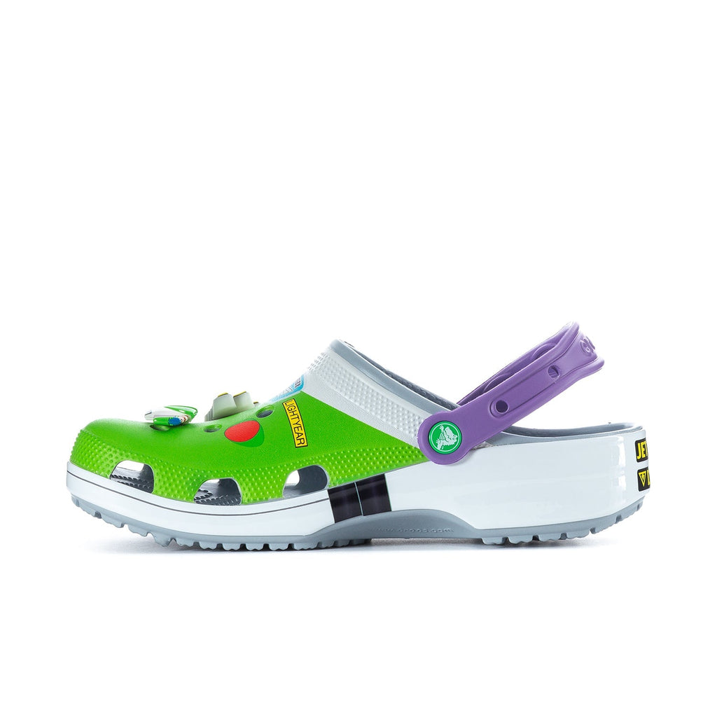 Crocs Men's Toy Story Buzz Classic Clog - White / Green / Purple