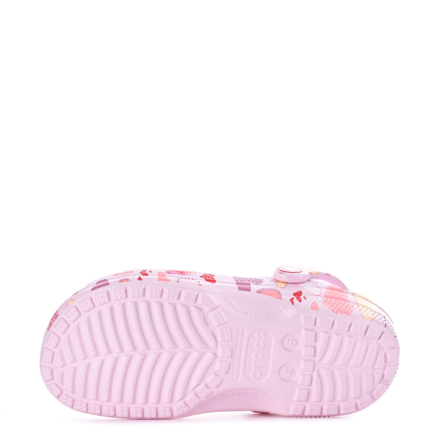 Crocs Women's Valentine's Day Classic Clog - Pink Milk / Raspberry / Heart Print