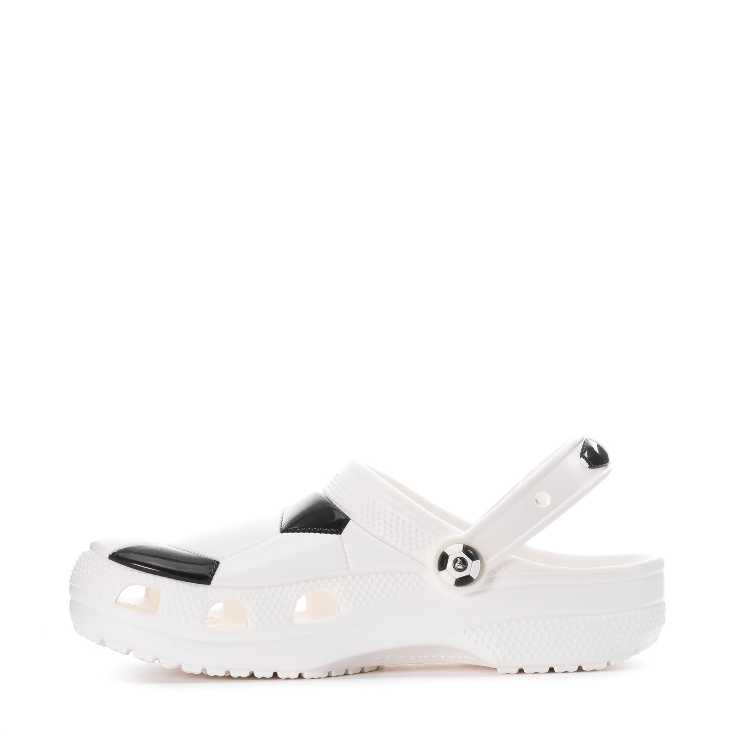 Crocs Youth Soccer Ball Classic Clog - White / Black