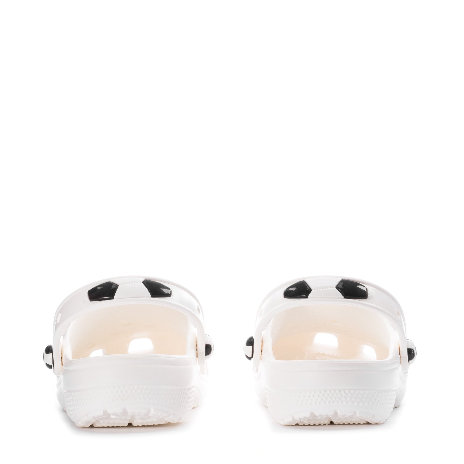 Crocs Youth Soccer Ball Classic Clog - White / Black