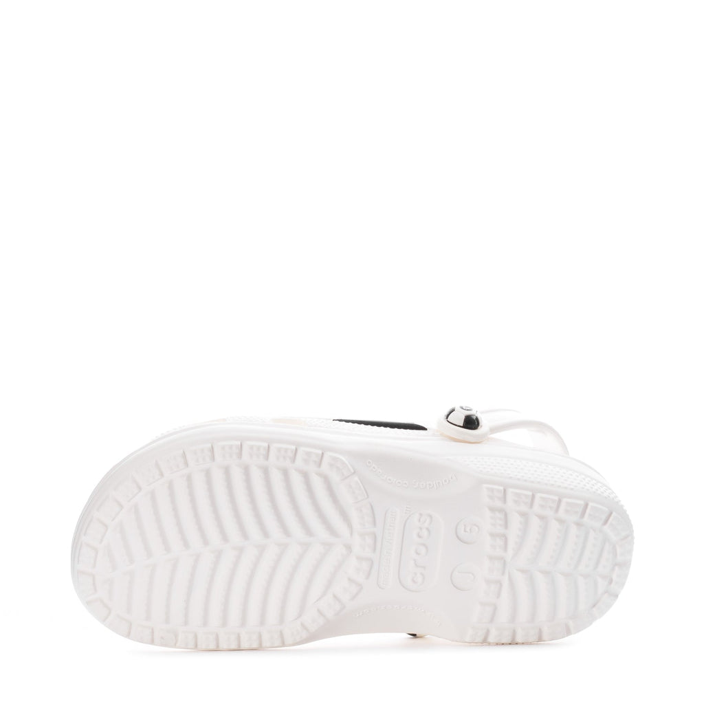 Crocs Youth Soccer Ball Classic Clog - White / Black