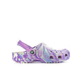 Crocs Youth Marble Classic Clog - Purple / White