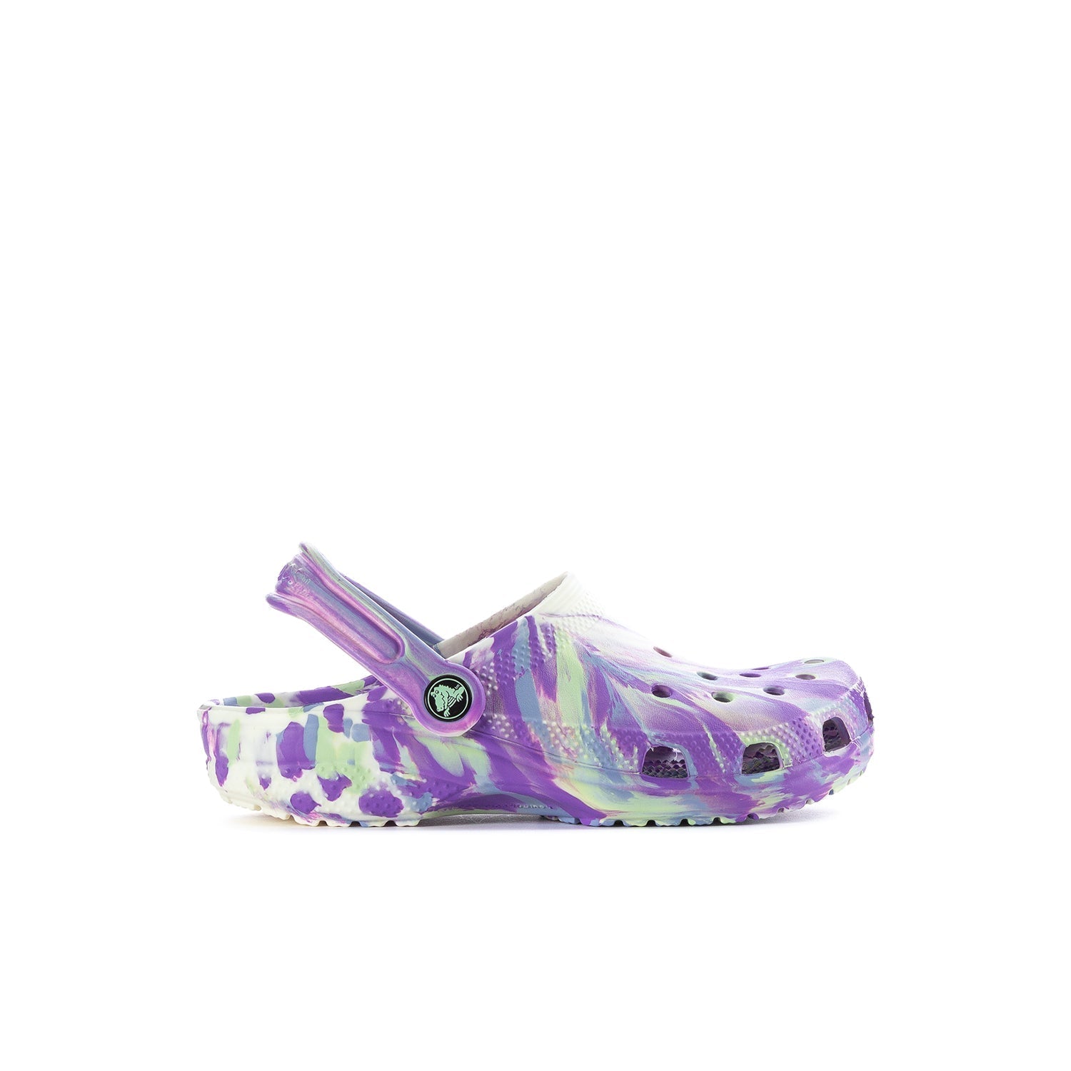 Crocs Kids' Marble Classic Clog - Purple / White