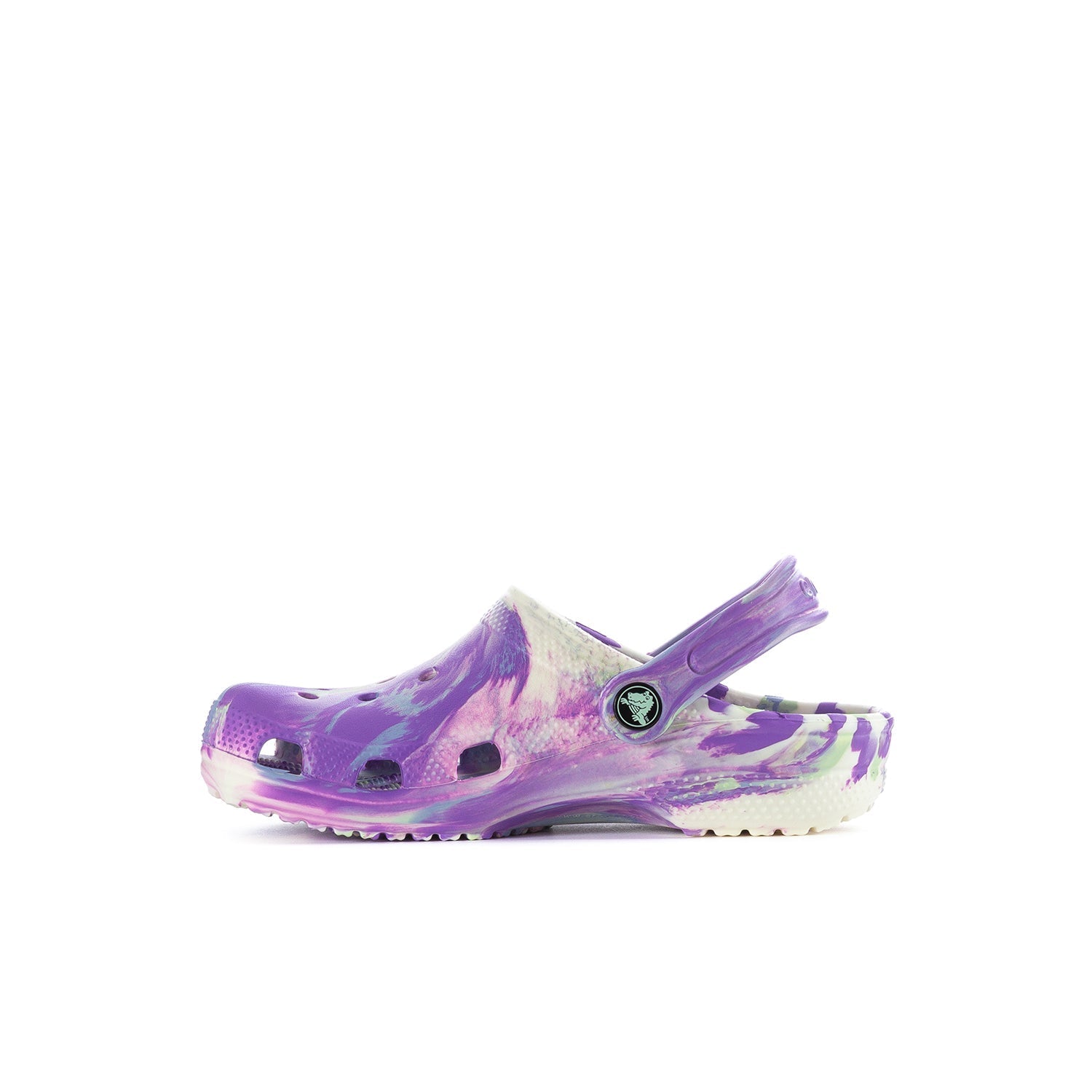 Crocs Kids' Marble Classic Clog - Purple / White