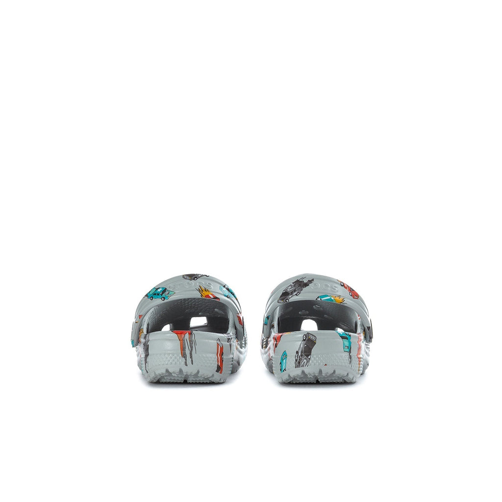 Crocs Toddler Race Car Classic Clog - Grey / Multi