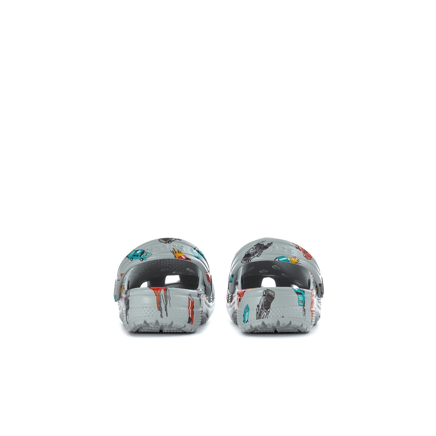 Crocs Toddler Race Car Classic Clog - Grey / Multi