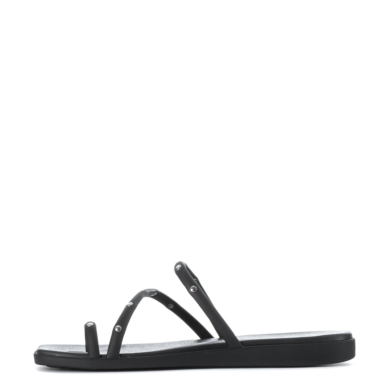 Crocs Women's Studded Miami Toe Loop Sandal - Black
