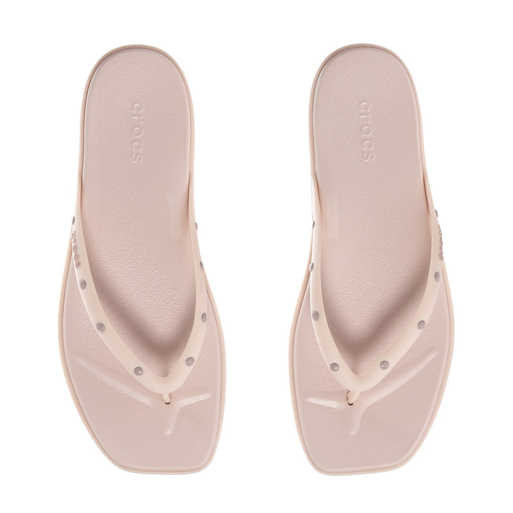 Crocs Women's Studded Miami Flip Flop - Quartz