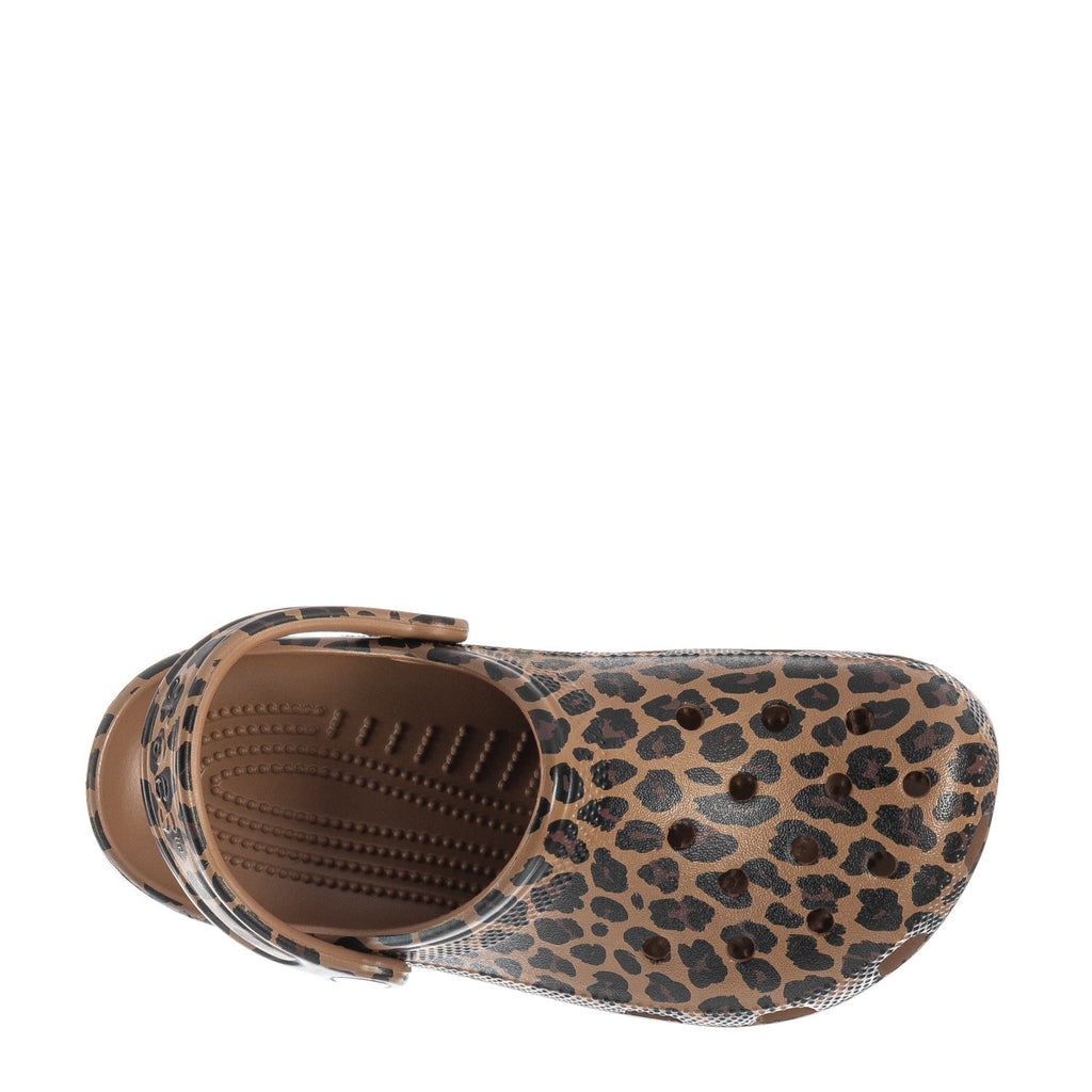 Crocs Women's Leopard Classic Clog - Black