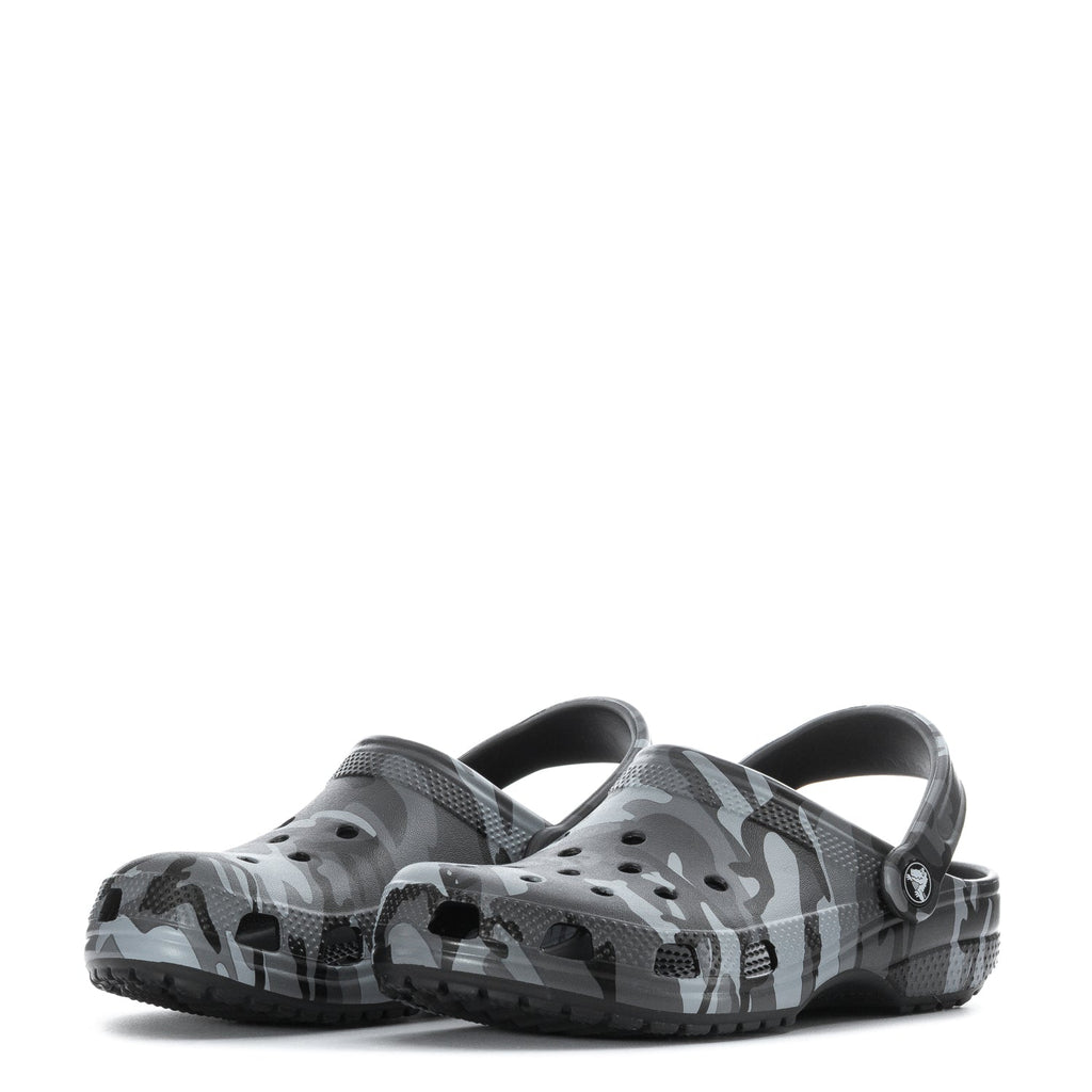 Crocs Youth Camo Classic Clog - Slate Grey