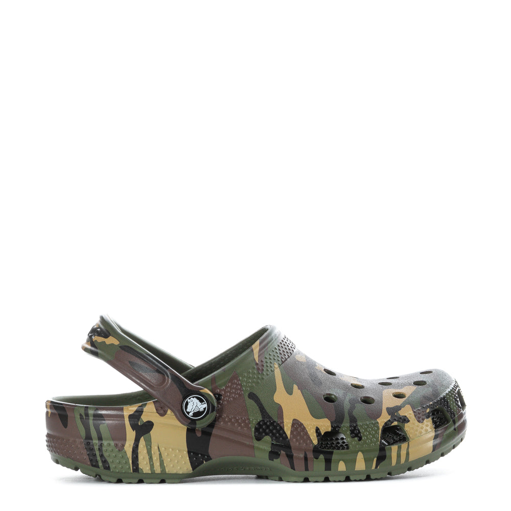 Crocs Youth Camo Classic Clog - Black / Multi
