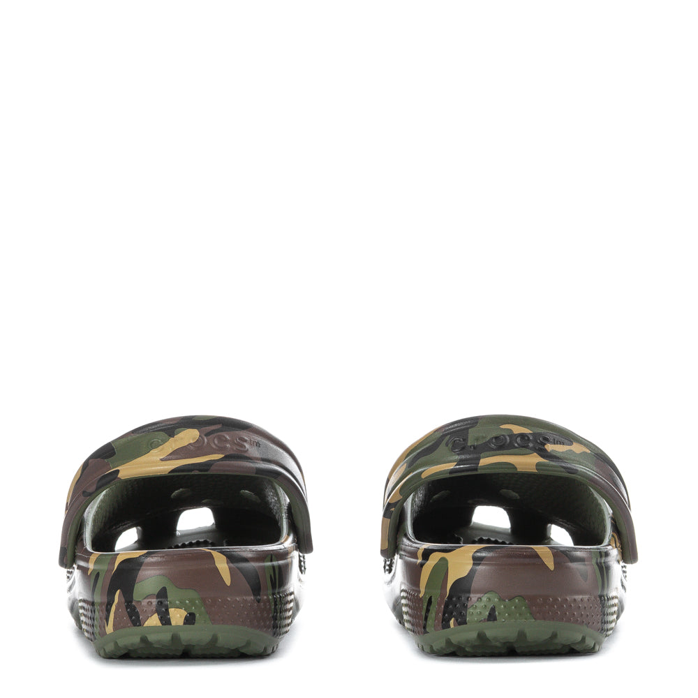 Crocs Youth Camo Classic Clog - Black / Multi