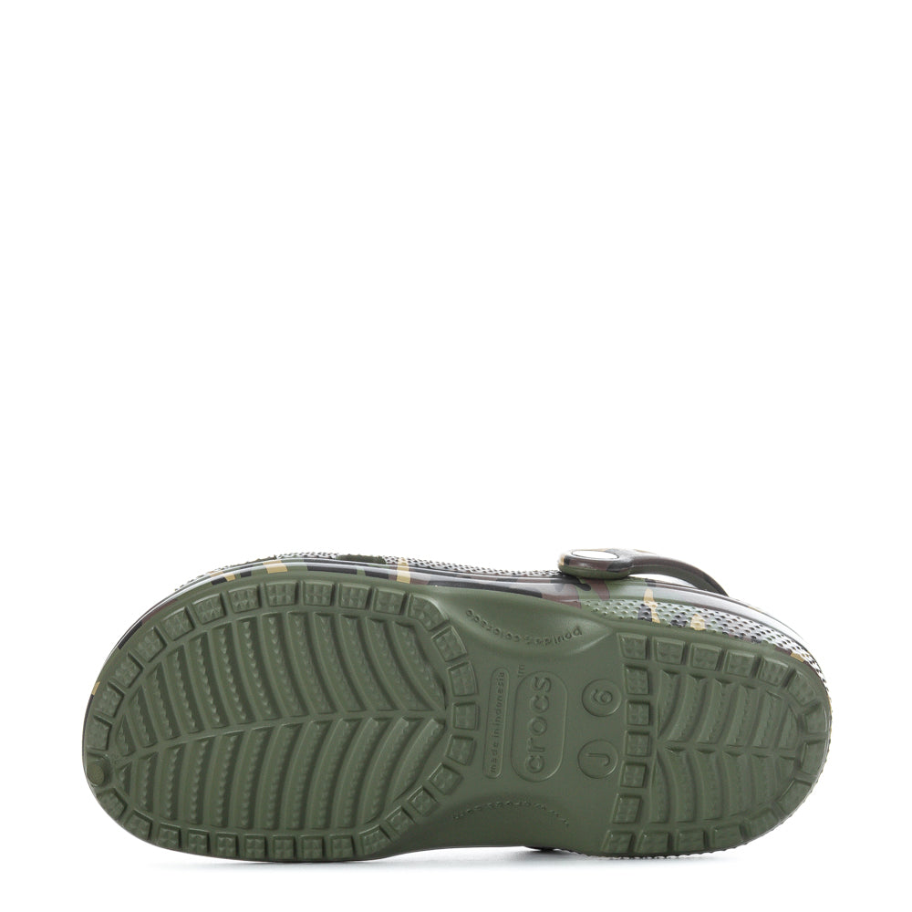 Crocs Youth Camo Classic Clog - Black / Multi