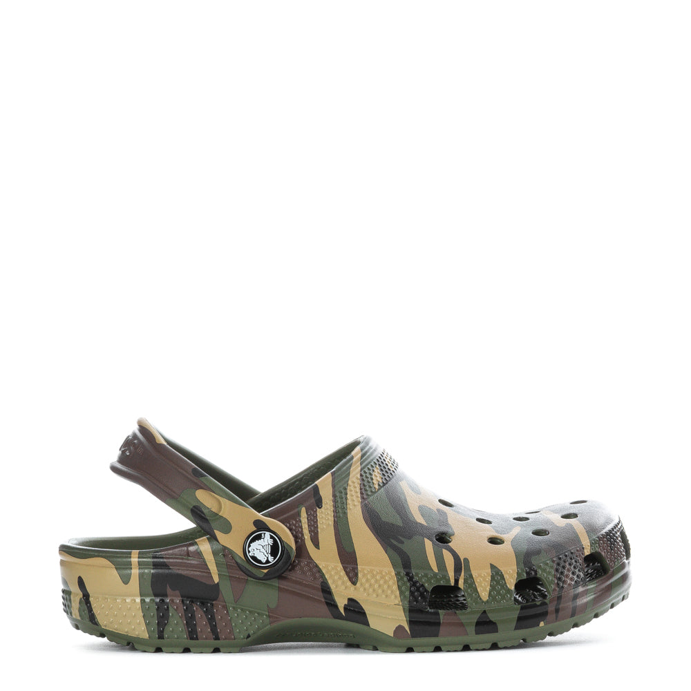 Crocs Kids' Camo Classic Clog - Black / Multi
