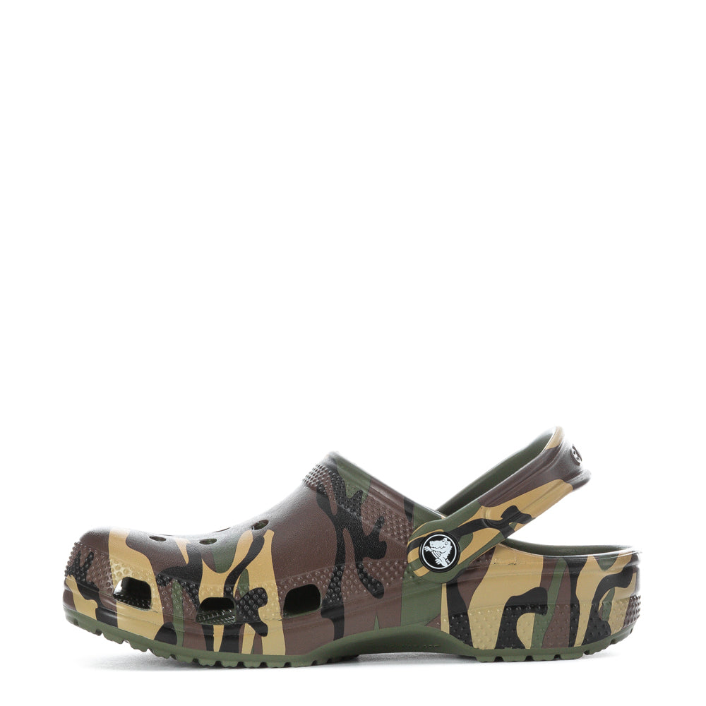 Crocs Kids' Camo Classic Clog - Black / Multi