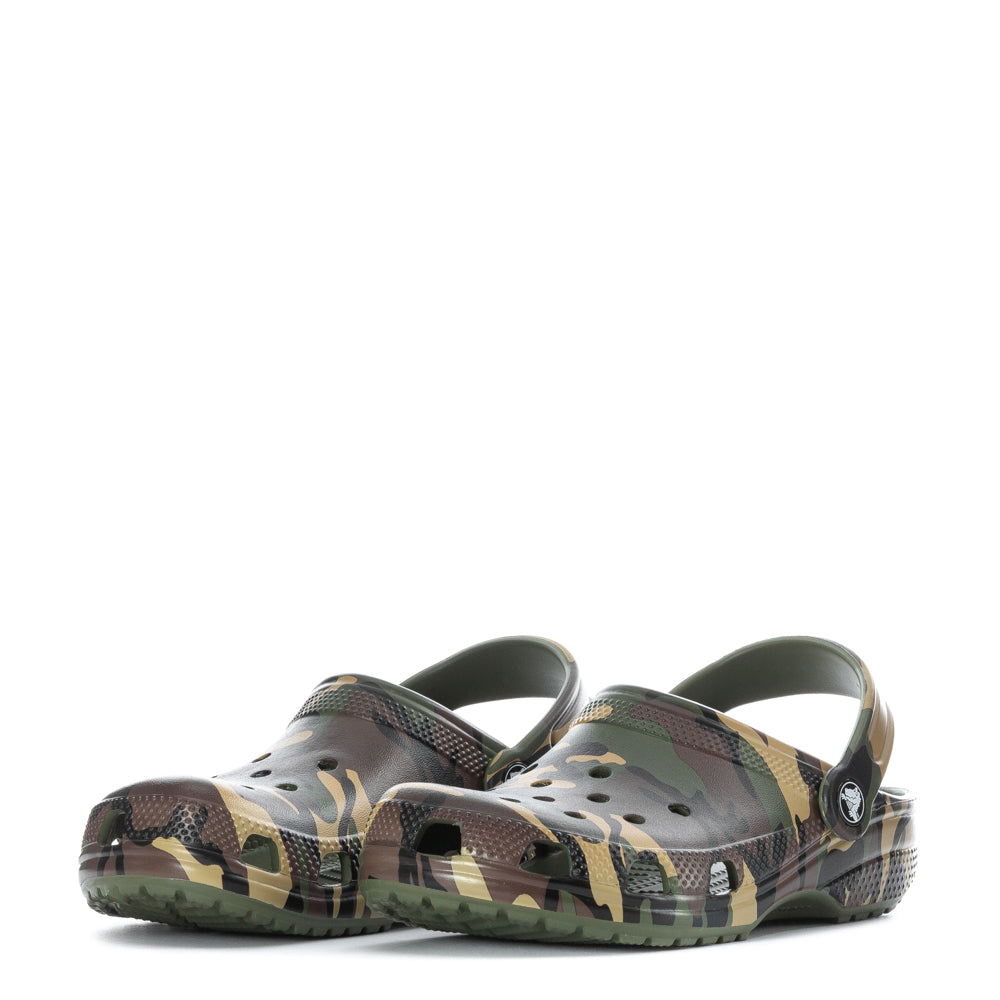 Crocs Kids' Camo Classic Clog - Black / Multi