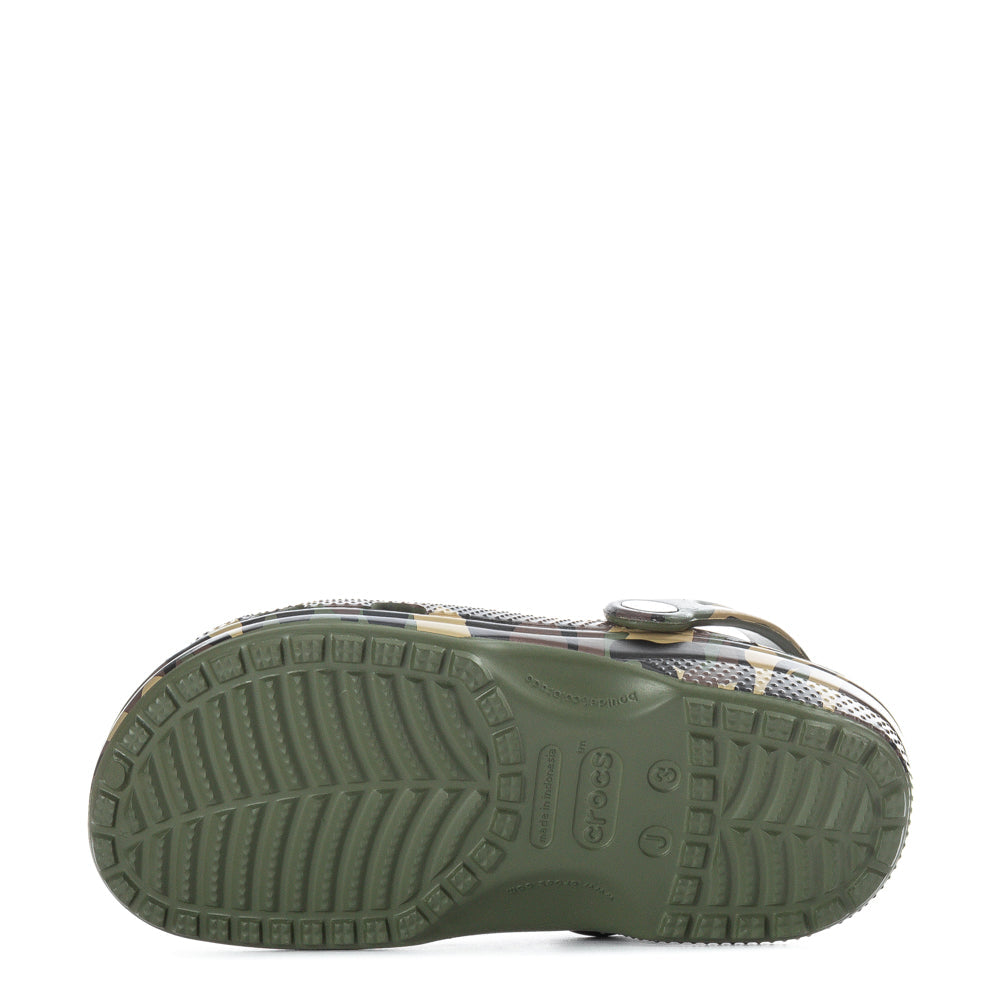 Crocs Kids' Camo Classic Clog - Black / Multi