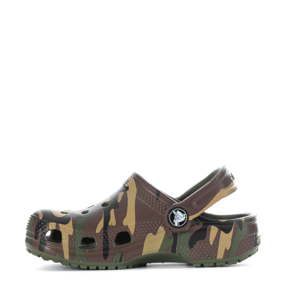 Crocs Toddler Camo Classic Clog - Black / Multi