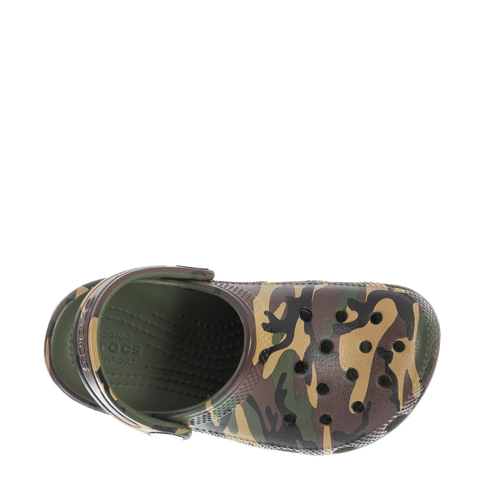 Crocs Toddler Camo Classic Clog - Black / Multi