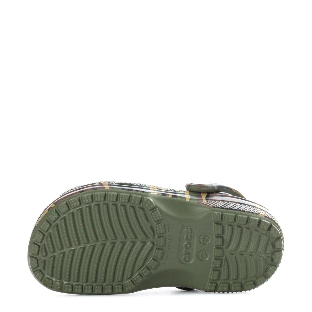 Crocs Toddler Camo Classic Clog - Black / Multi