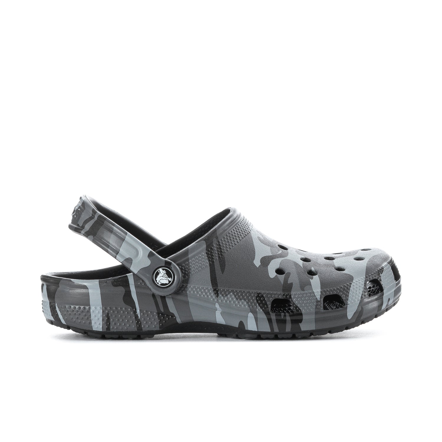 Crocs Men's Camo Classic Clog - Black / Grey