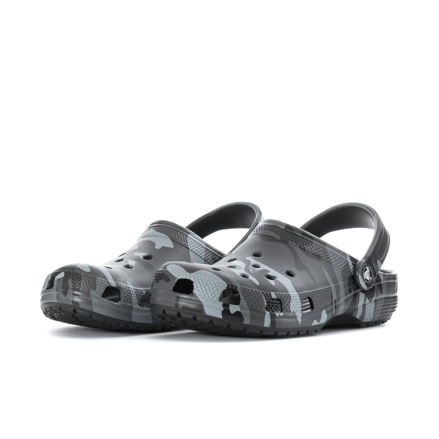 Crocs Men's Camo Classic Clog - Black / Grey