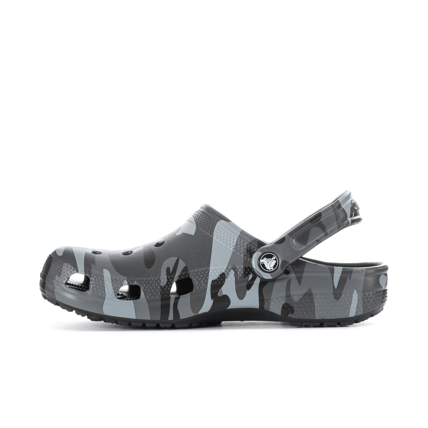Crocs Men's Camo Classic Clog - Black / Grey