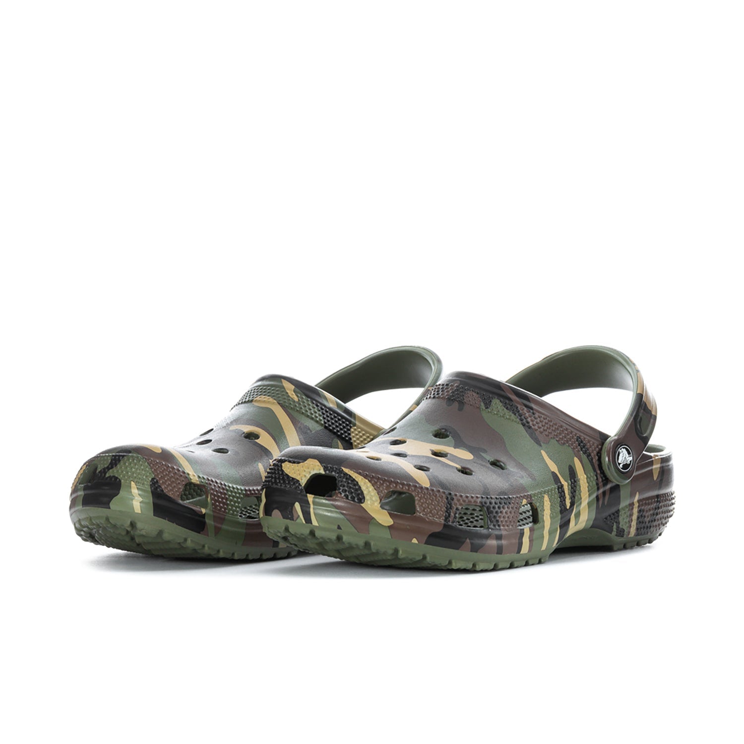 Crocs Men's Camo Classic Clog - Army Green / Multi