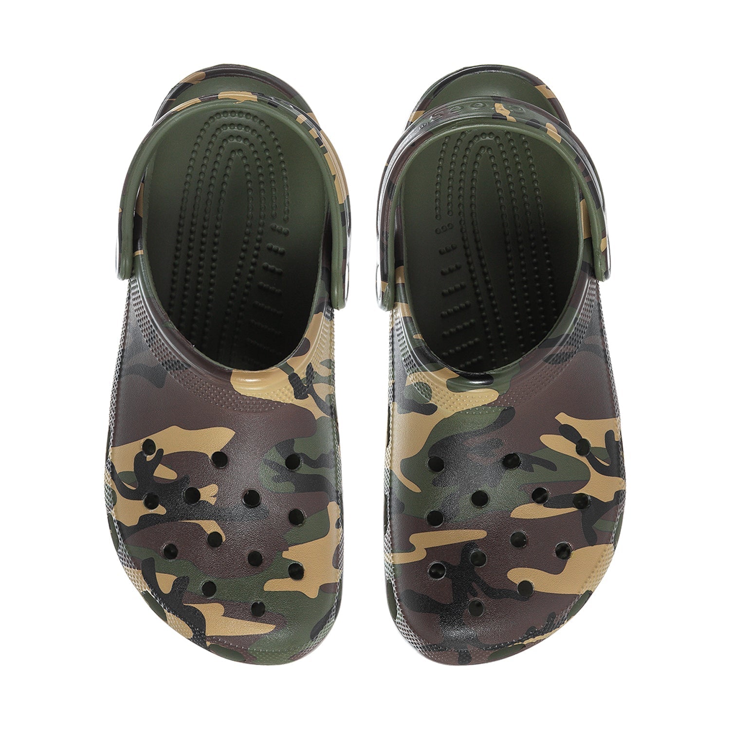 Crocs Men's Camo Classic Clog - Army Green / Multi