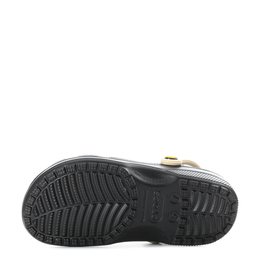 Crocs Women's Dia de Muertos Classic Clog - Black / White Skull Graphic