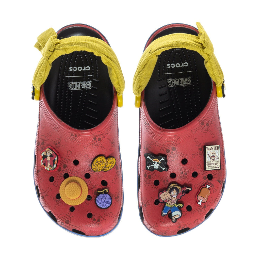 Crocs Men's One Piece Luffy Classic Clog - Red / Blue