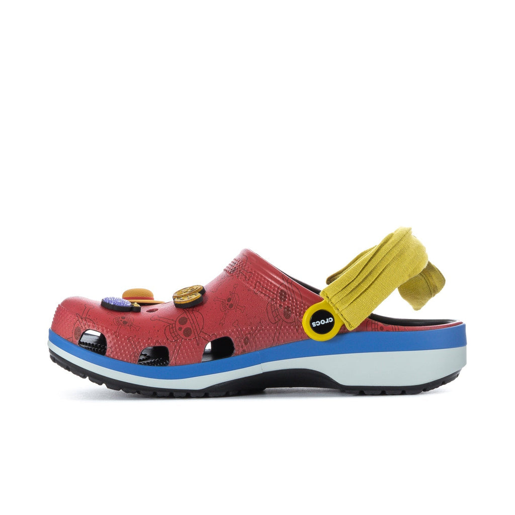 Crocs Men's One Piece Luffy Classic Clog - Red / Blue