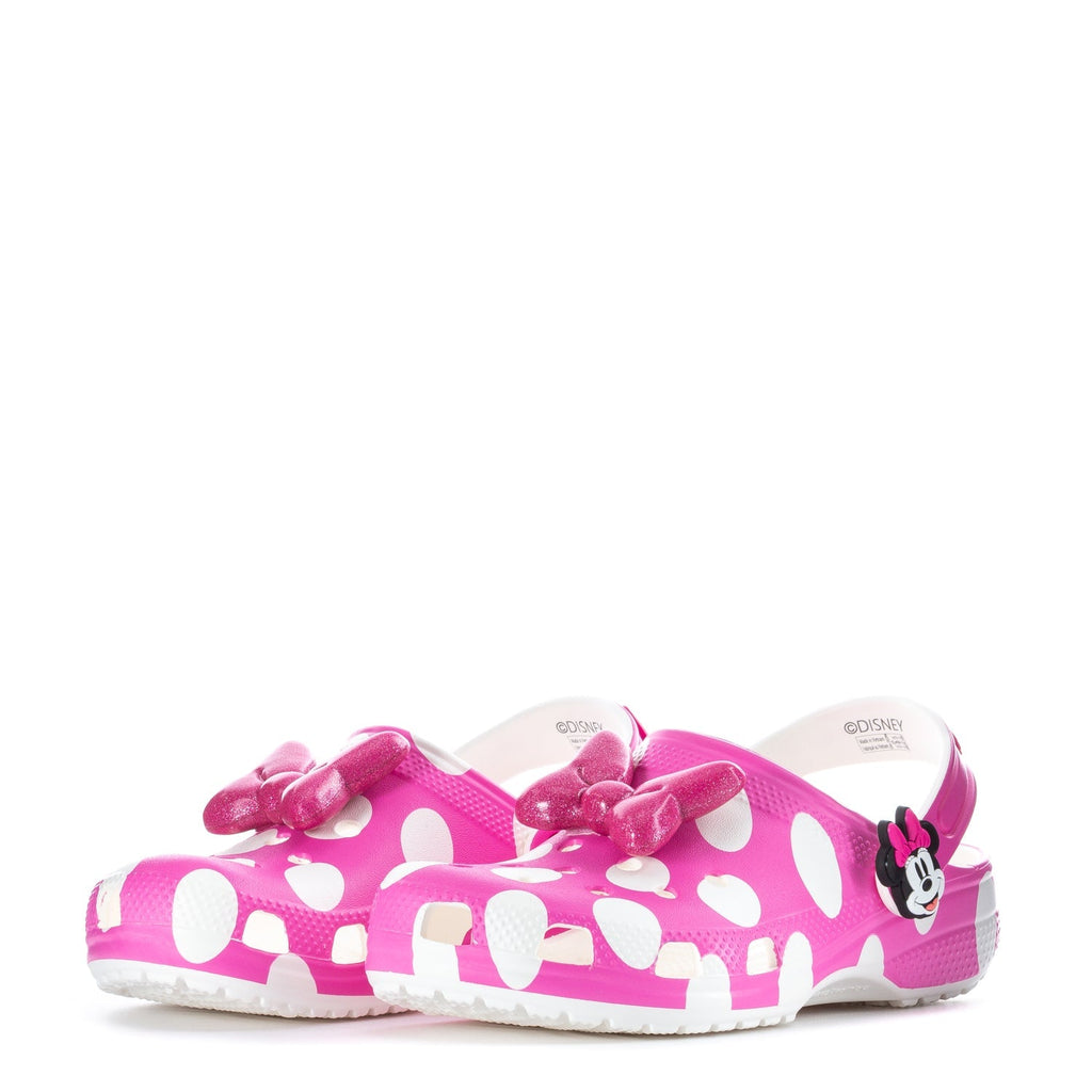 Crocs Kids' Minnie Mouse Classic Clog - Pink / White