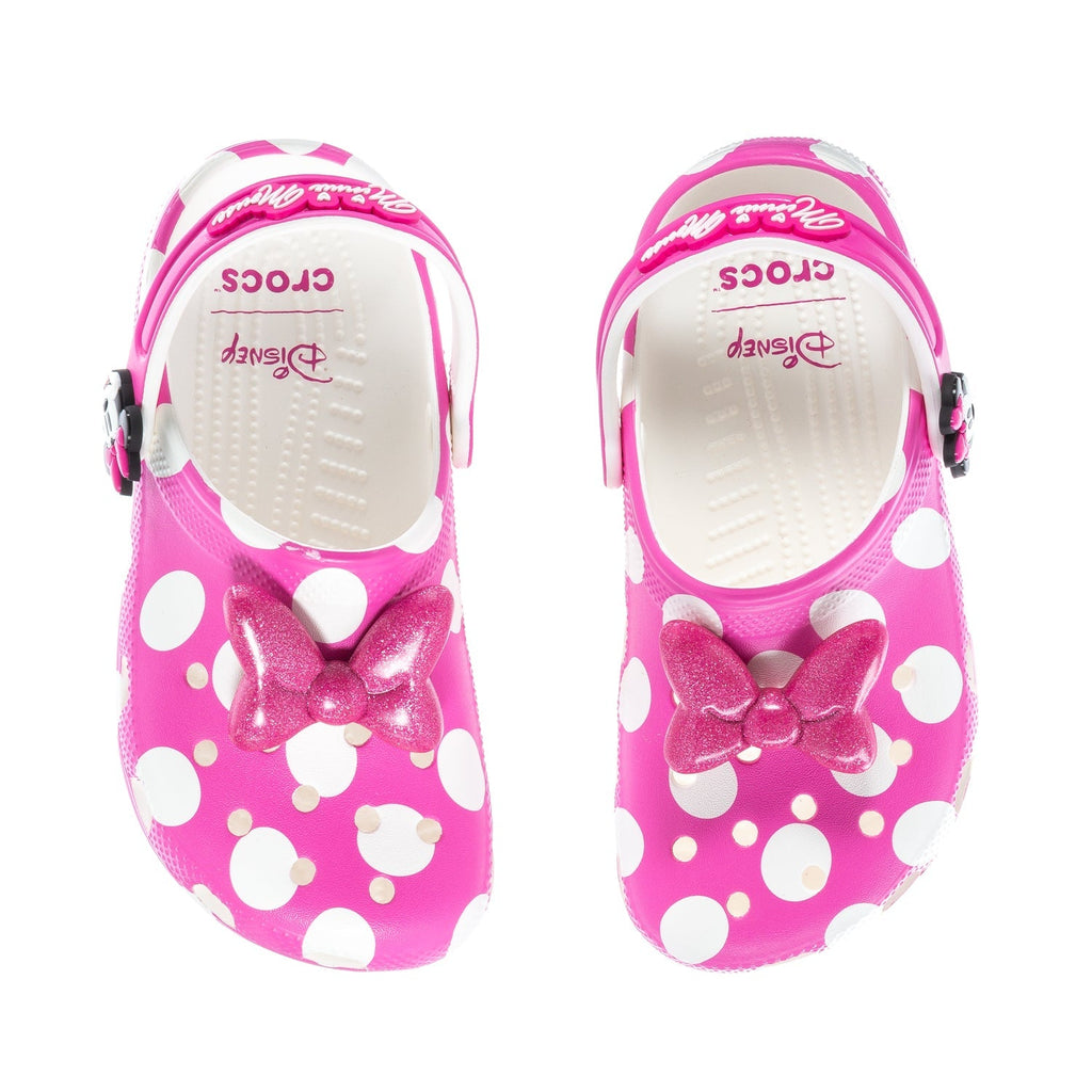 Crocs Kids' Minnie Mouse Classic Clog - Pink / White