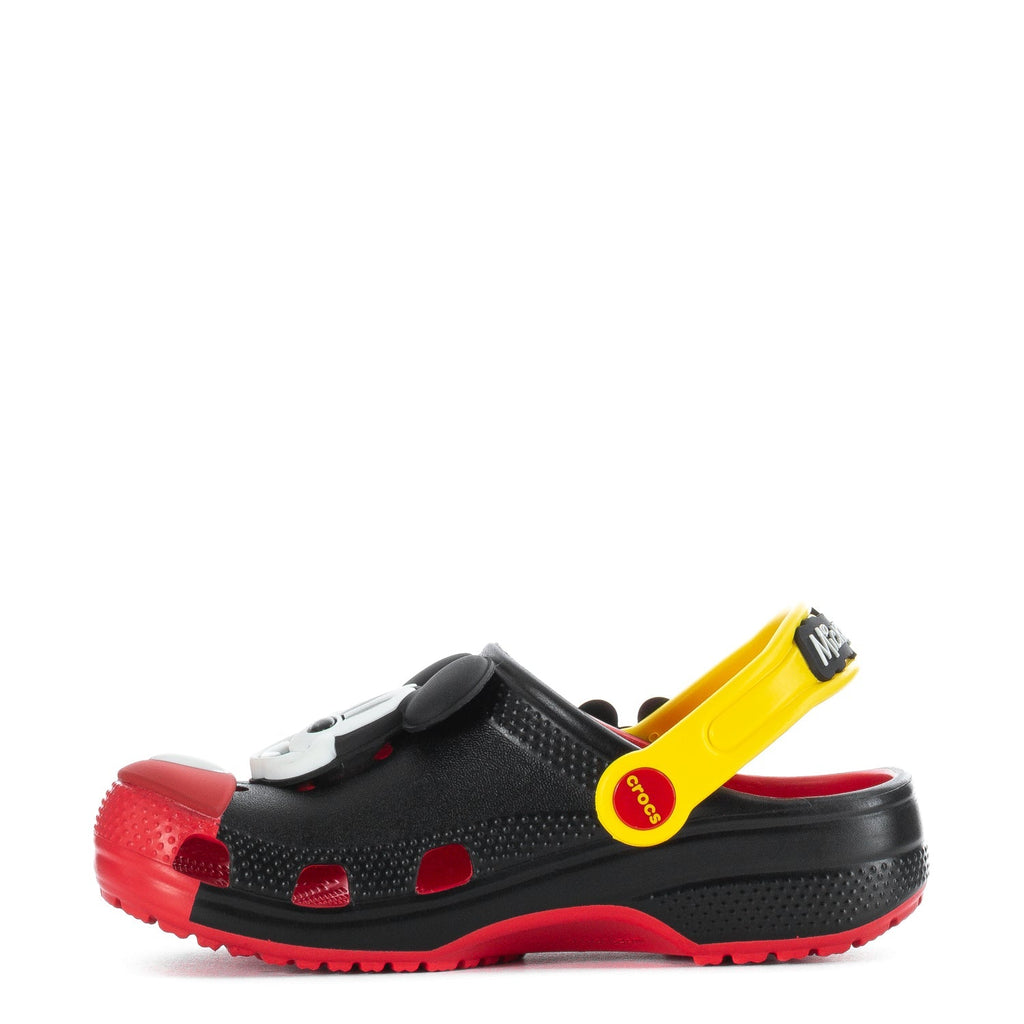 Crocs Kids' Mickey Mouse Classic Clog - Black / Red