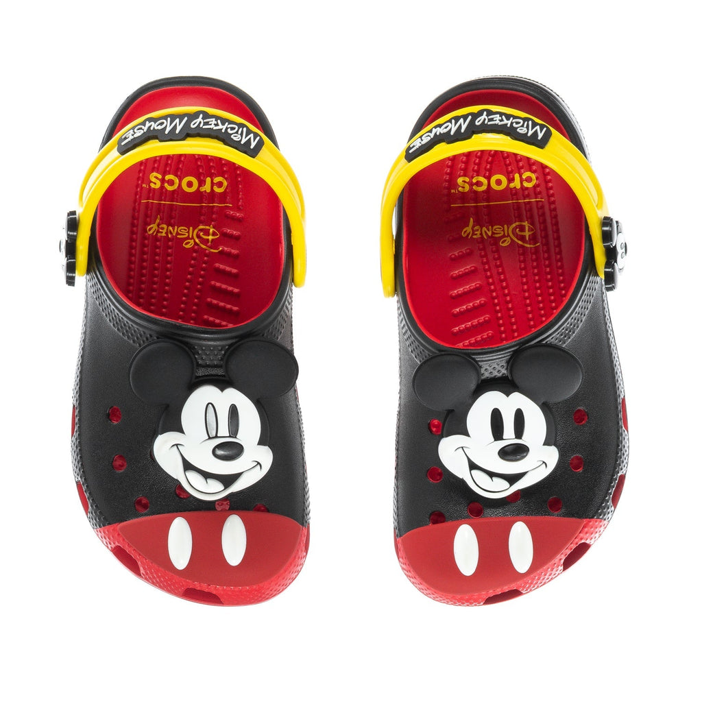 Crocs Kids' Mickey Mouse Classic Clog - Black / Red