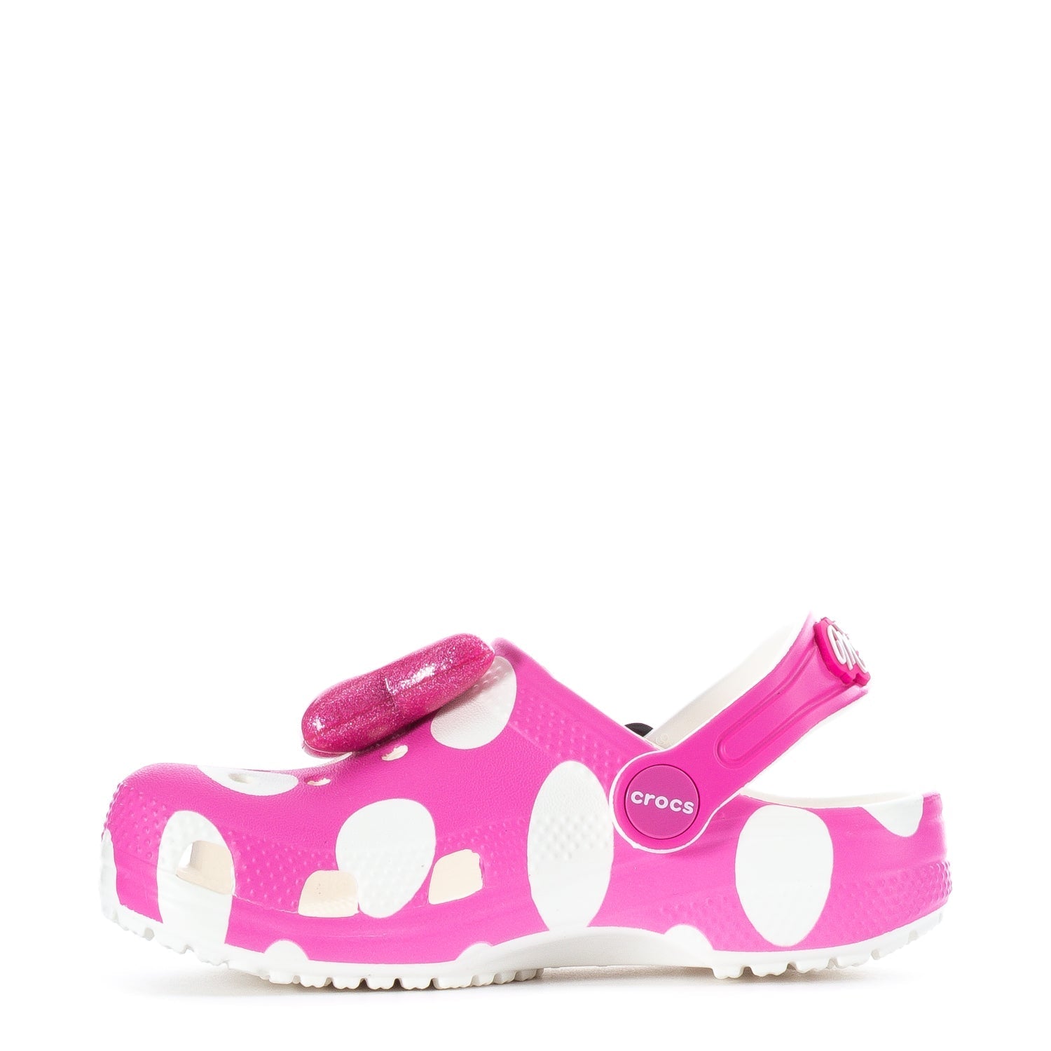 Crocs Toddler Minnie Mouse Classic Clog - Pink / White