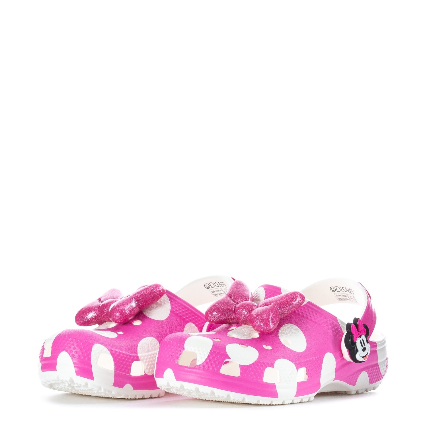 Crocs Toddler Minnie Mouse Classic Clog - Pink / White