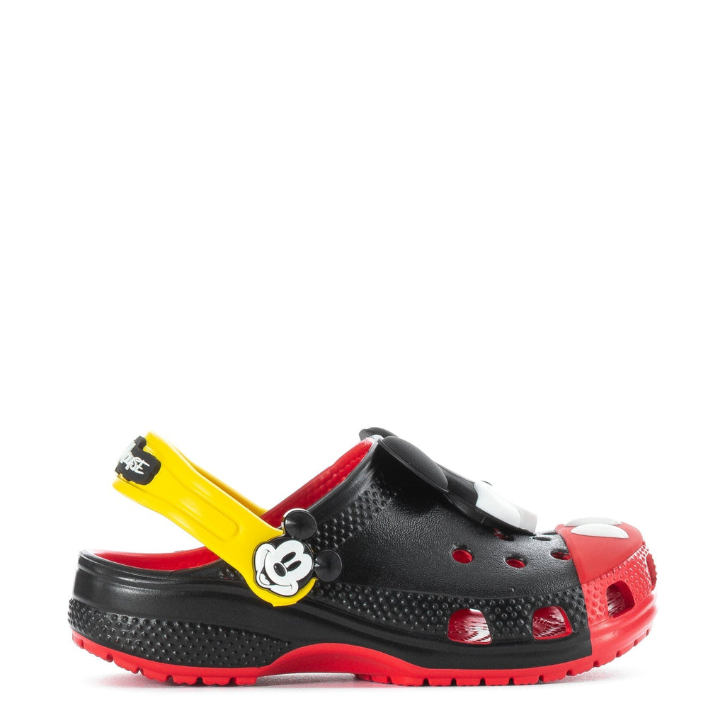 Crocs Toddler Mickey Mouse Classic Clog - Black / Red
