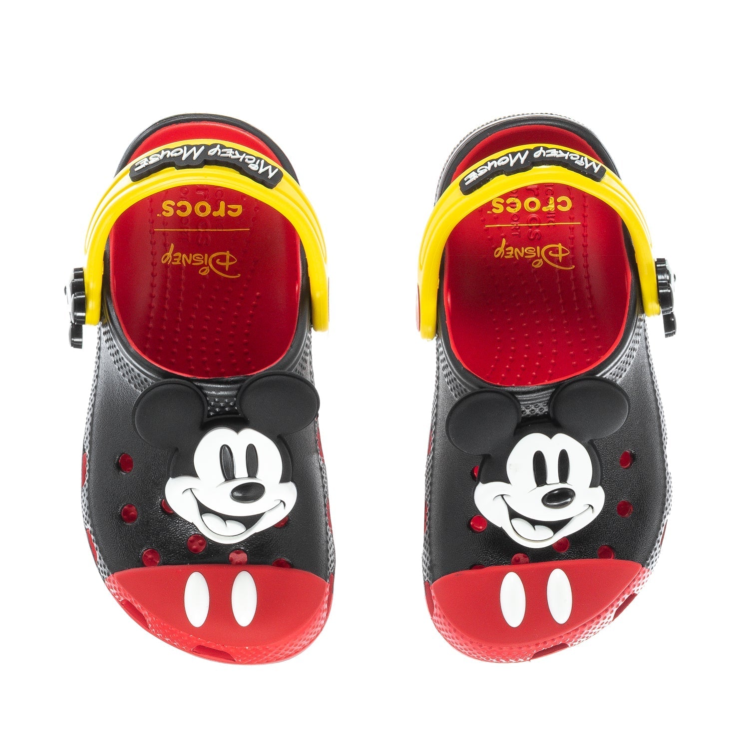 Crocs Toddler Mickey Mouse Classic Clog - Black / Red