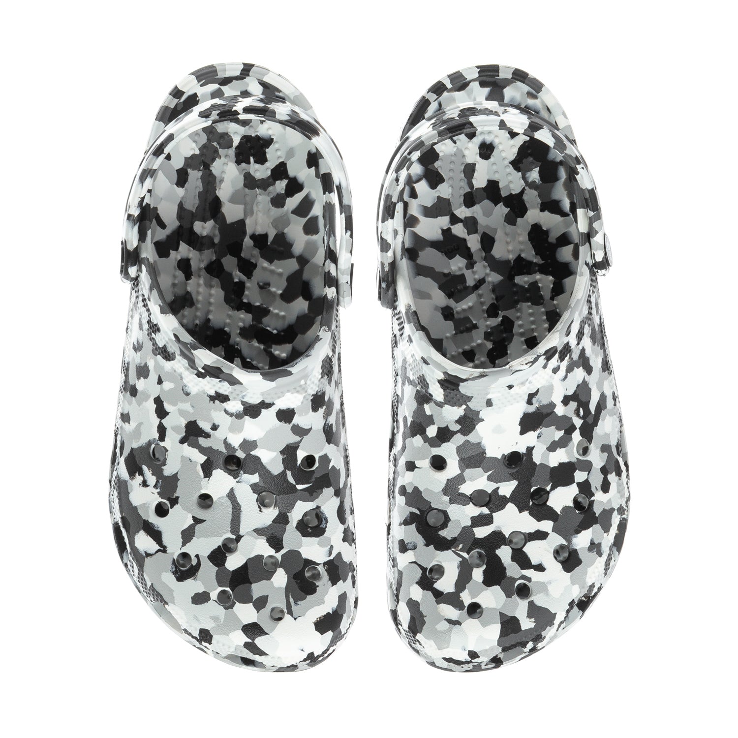 Crocs Men's Confetti Classic Clog - Black / White