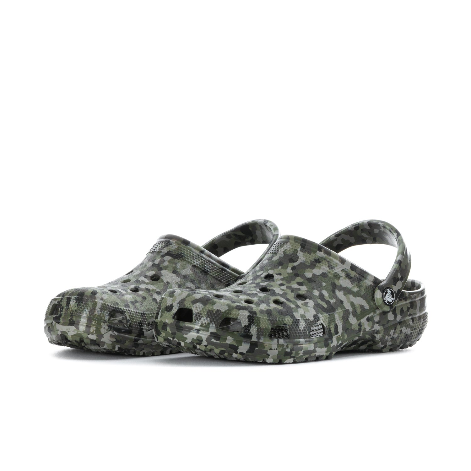 Crocs Men's Confetti Classic Clog - Army Green / Multi