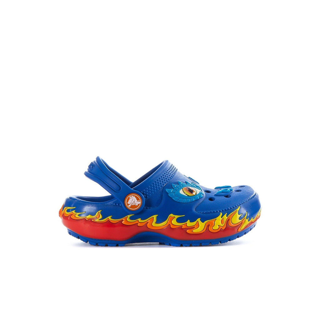Crocs Toddler Blue Bolt Classic Fun Lab Clog - Blue / Red