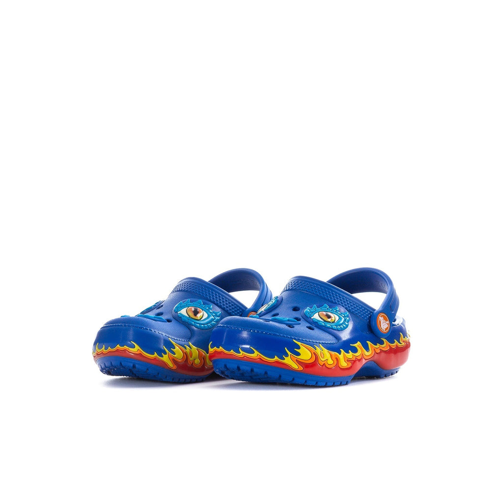 Crocs Toddler Blue Bolt Classic Fun Lab Clog - Blue / Red