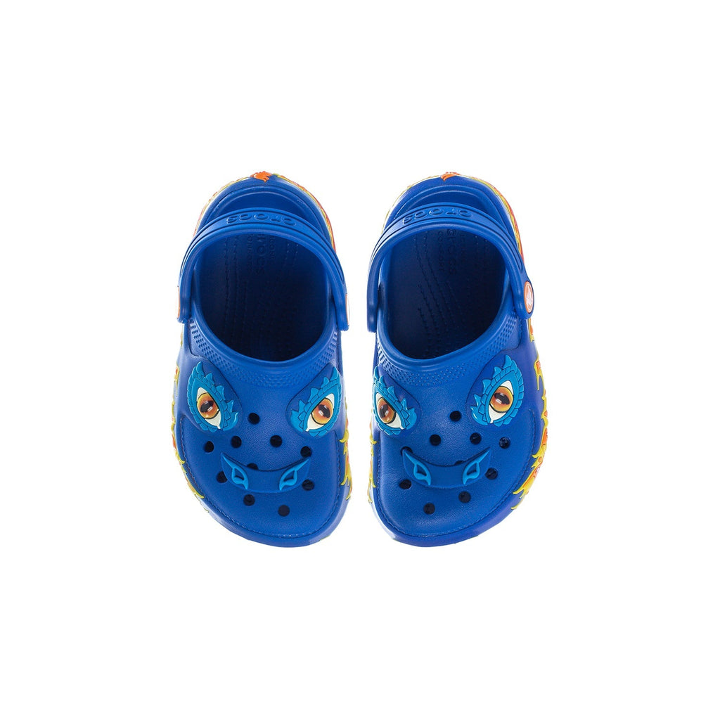 Crocs Toddler Blue Bolt Classic Fun Lab Clog - Blue / Red