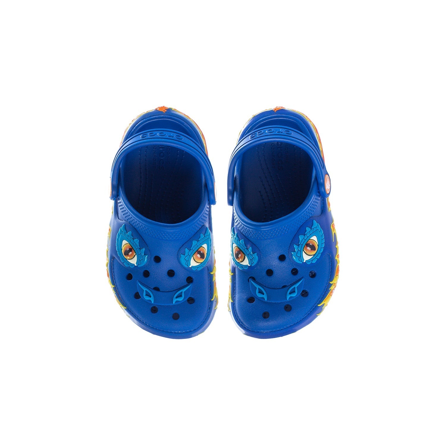 Crocs Toddler Blue Bolt Classic Fun Lab Clog - Blue / Red